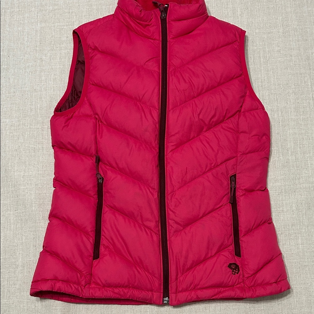 Mountain Hardwear Vest Women’s Small Pink 650 Down Puffer Outdoor - Picture 13 of 13